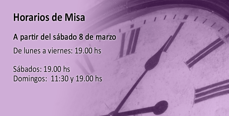 Horarios de Misa